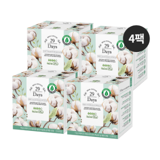 29Days 리얼코튼 유기농 생리대 대형 두달SET(4팩)